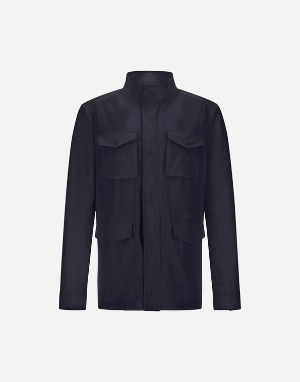 Herno FIELD JACKET IN WRINKLED STRETCH NYLON  FI000147U12781S9200