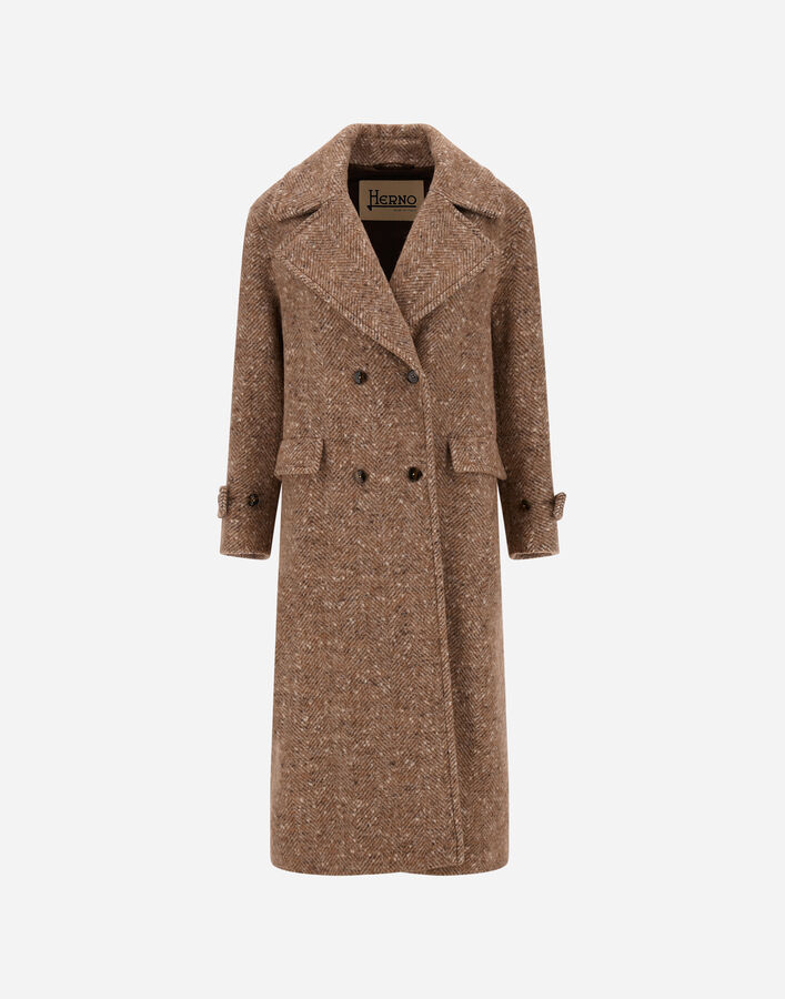 Herno BABY ALPACA AND WOOL-BLEND COAT  CA000637D335492113