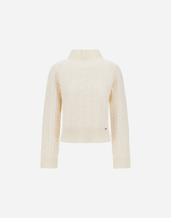 Herno CABLE-KNIT WOOL JUMPER  ML000077D703751000
