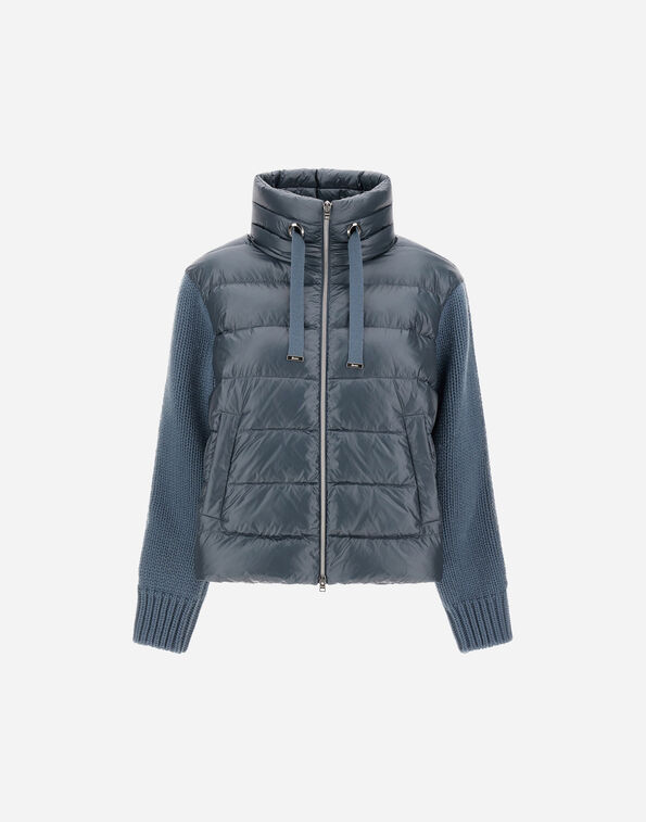 Herno RESORT JACKET IN NYLON ULTRALIGHT & KNIT  PI00138DR12017Z9123