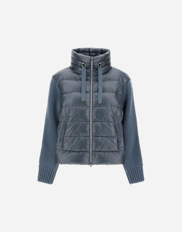 Herno RESORT JACKET IN NYLON ULTRALIGHT & KNIT  PI00138DR12017Z9123