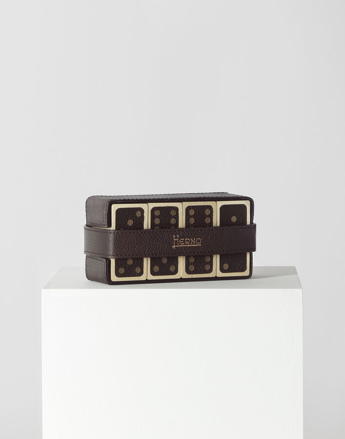 Herno WOOD AND LEATHER DOMINOES SET  DOMINOLEGNO018800