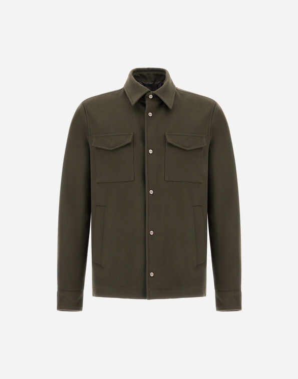Herno CASHMERE AND WOOL SHACKET  GI000676U333187780