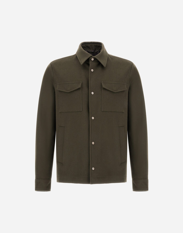 Herno CASHMERE AND WOOL SHACKET  GI000676U333187780
