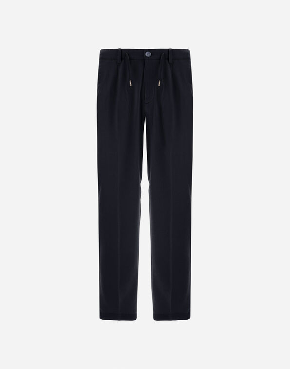 Herno RESORT TROUSERS IN CASHMERE AND SILK  PT00055UR380879200
