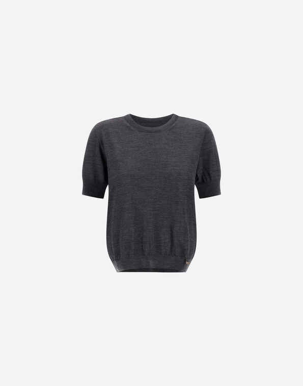 Herno STOCKING-STITCH EXTRAFINE WOOL T-SHIRT  MG000255D703739480