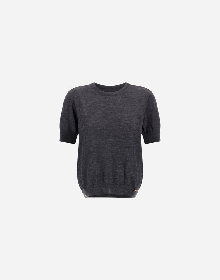 Herno STOCKING-STITCH EXTRAFINE WOOL T-SHIRT  MG000255D703739480