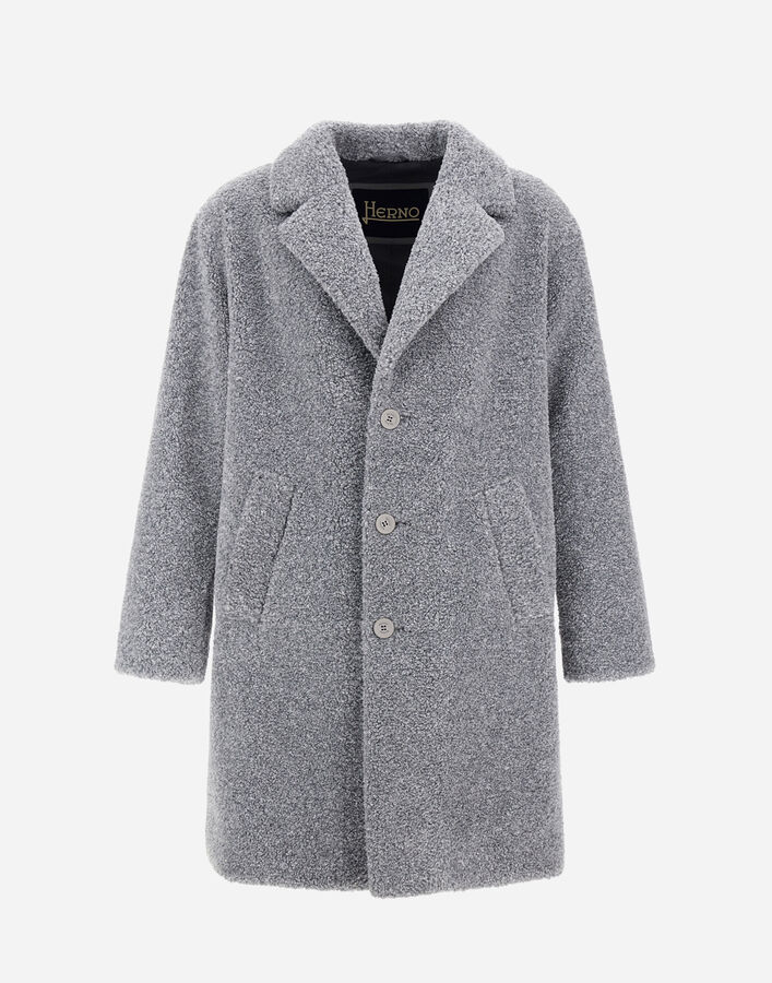 Herno COAT IN MELANGE TEDDY  CA000206U127359420