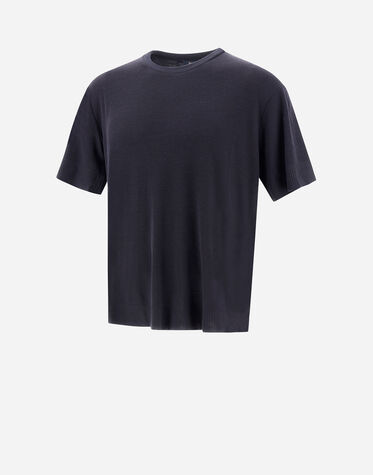 T-SHIRT IN FINE WOOL JERSEY in Grey for Men | Herno®