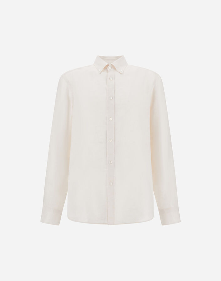 Herno RESORT SHIRT IN PURE LINEN CANVAS  CM00021UR171611200