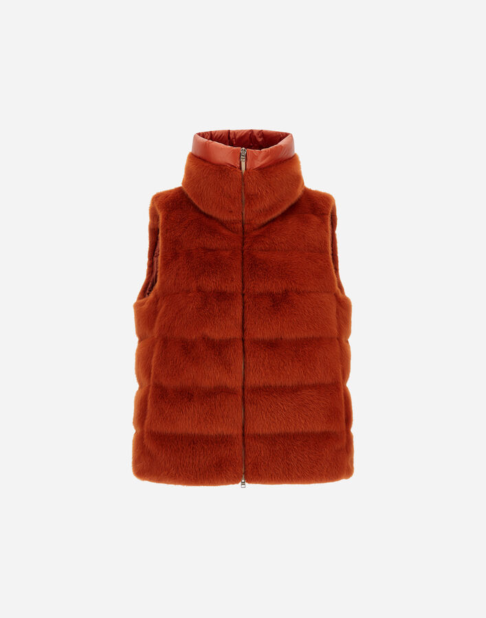 Herno VEST IN LADY ALTERNATIVE FUR AND NYLON ULTRALIGHT  PI002122D126305510