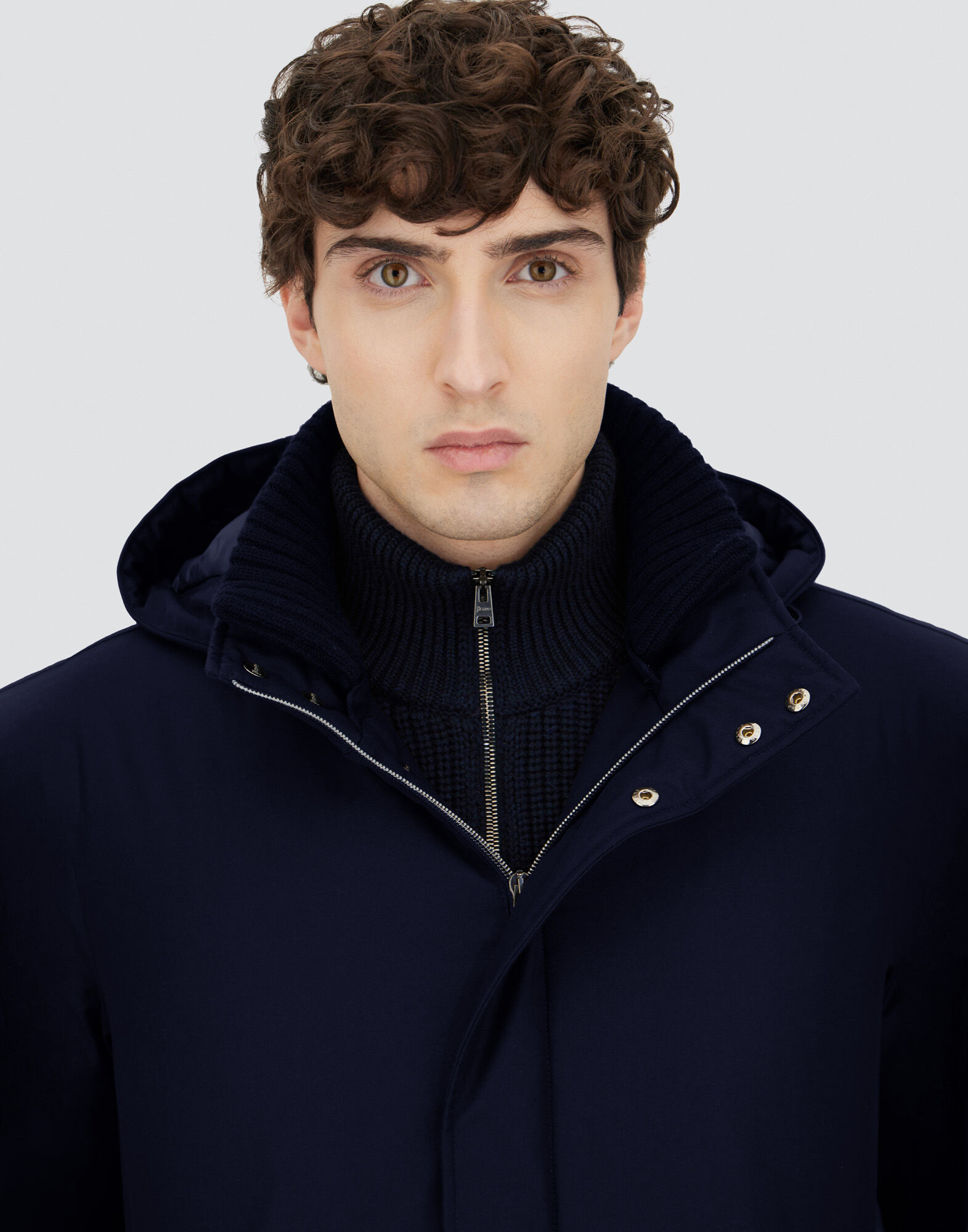 JACKET IN NEW BUSINESS AND NYLON ULTRALIGHT in Navy Blue for Men