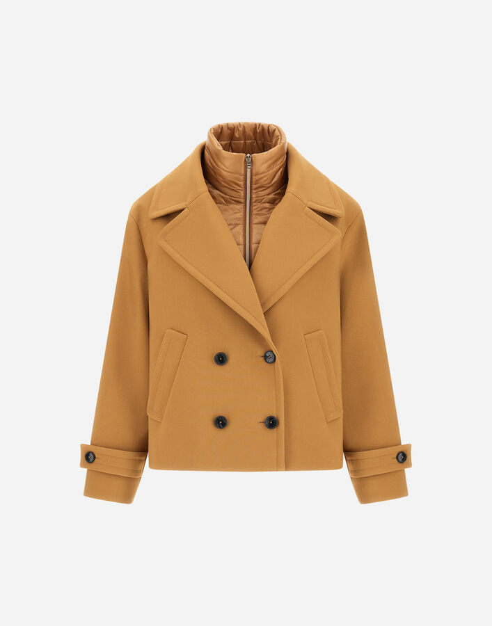 Herno PEA COAT IN 2-LAYER SCUBA AND NYLON ULTRALIGHT  GC000531D127712157