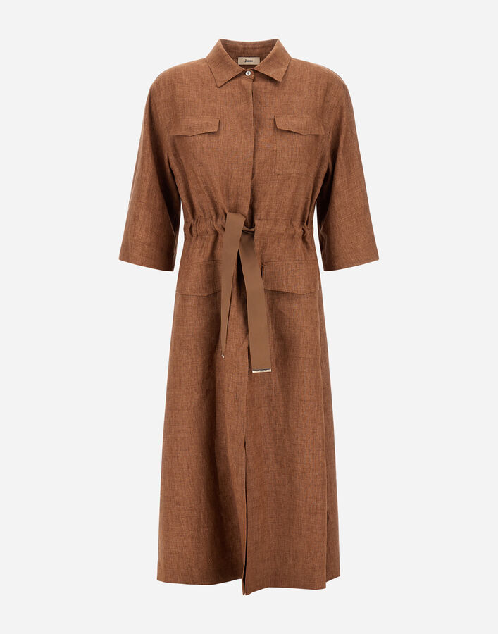 Herno DRESS IN NEW LINEN  AB000072D17105Z2240