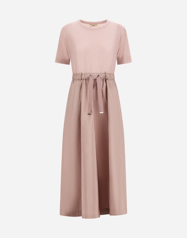 Herno DRESS IN GLAM KNIT EFFECT AND TECHNO TAFFETA  AB000032D520564035