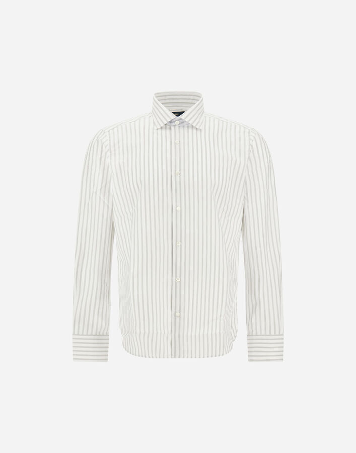 Herno SHIRT IN MELANGE STRIPED COTTON  CM000030U133189410