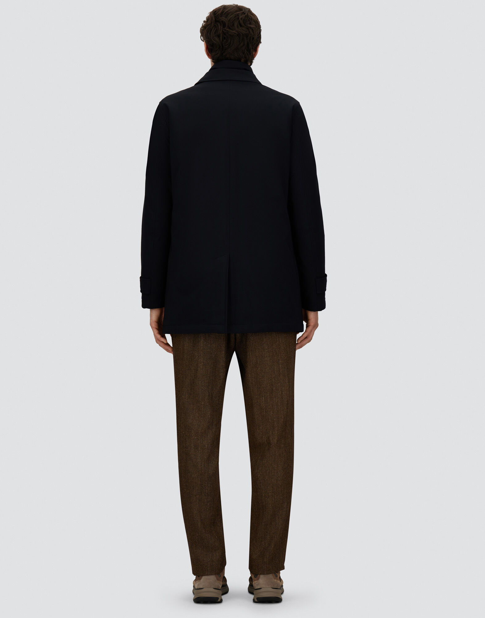 Heve2025SS、ハナビラトレンチ　ネイビー Heve2025SS、ハナビラトレンチ ネイビー新品未使用品