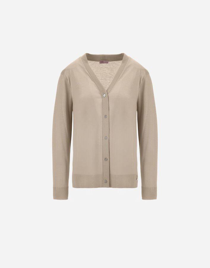 Herno RESORT CARDIGAN IN KNIT-EFFECT MELANGE JERSEY  JC00030DR521471985