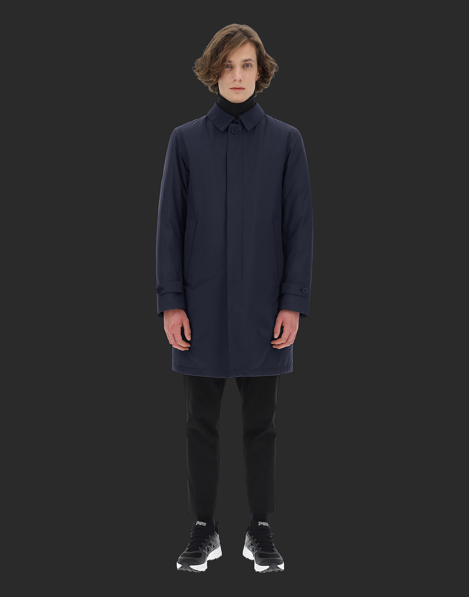 LAMINAR GORE-TEX 2LAYER RAINCOAT in Blue for Men | Herno®