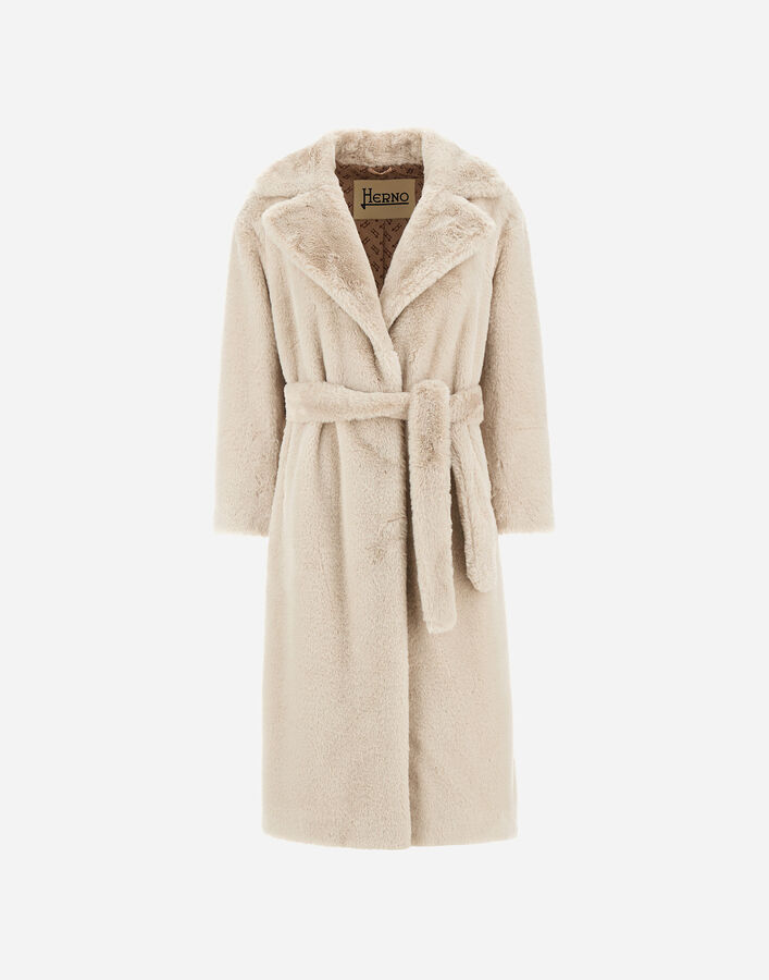Herno COAT IN SOFT ALTERNATIVE FUR  CA000586D124221985