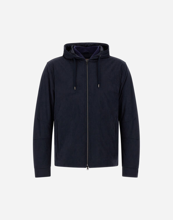 Herno RESORT JACKET IN MELANGE SUEDE EFFECT & ECOAGE  GI00083UR12729S9200