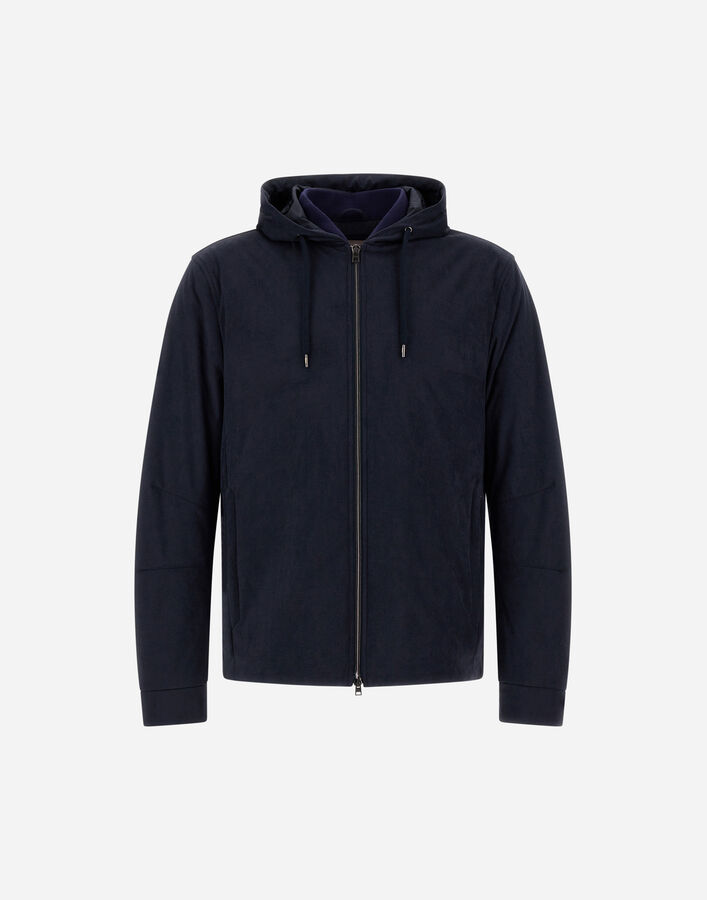 Herno RESORT JACKET IN MELANGE SUEDE EFFECT & ECOAGE  GI00083UR12729S9200