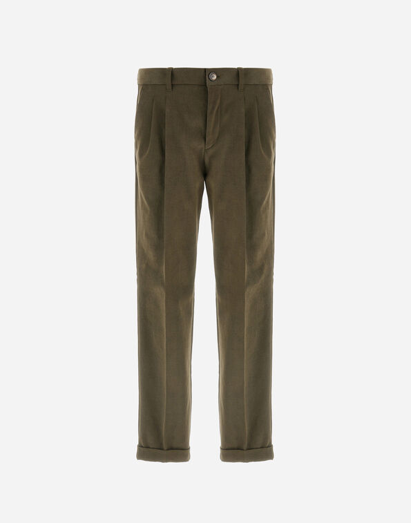 Herno TROUSERS IN STRETCH COTTON VELVET  PT000138U13268S7780