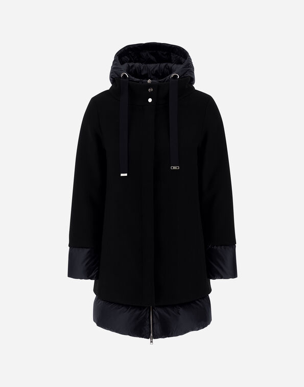 Herno A-SHAPE JACKET IN ECOWOOL AND NYLON ULTRALIGHT  PI001966D333449300