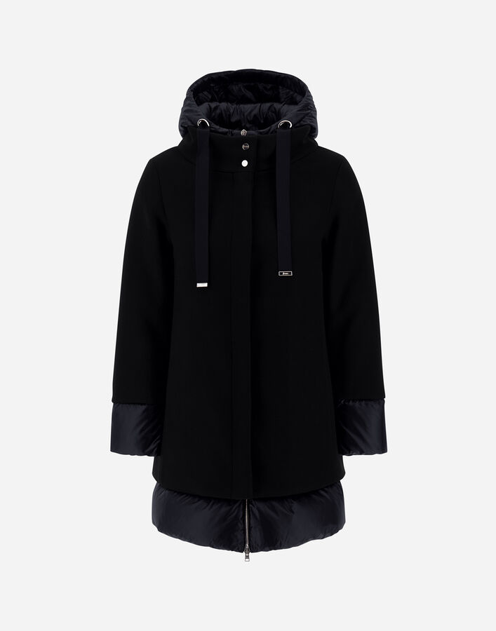 Herno A-SHAPE JACKET IN ECOWOOL AND NYLON ULTRALIGHT  PI001966D333449300