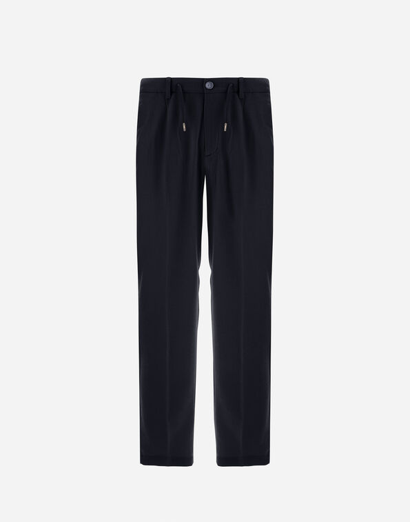 Herno RESORT TROUSERS IN CASHMERE AND SILK  PT00055UR380879200