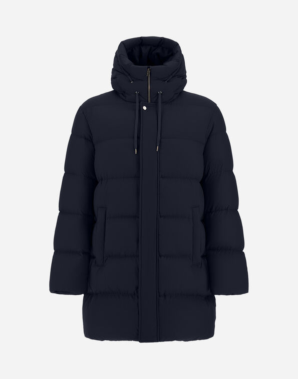 Herno LONG JACKET IN ARENDELLE AND MONOGRAM  PI001159U12414Z9200