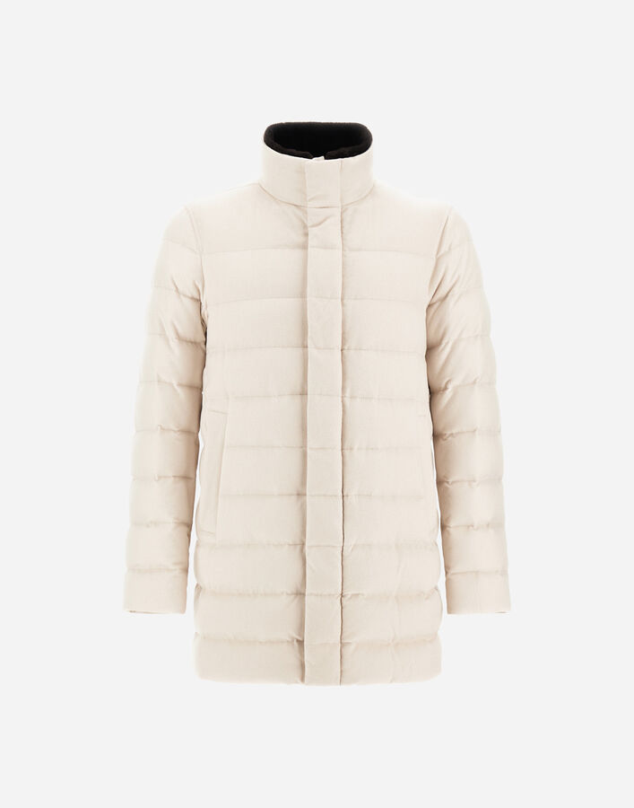 Herno CARCOAT IN CASHMERE, SILK AND MONOGRAM  PI001310U380871985