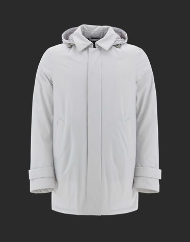 LAMINAR CARCOAT IN 2 LAYERS GORE-TEX in Ice for Men | Herno®