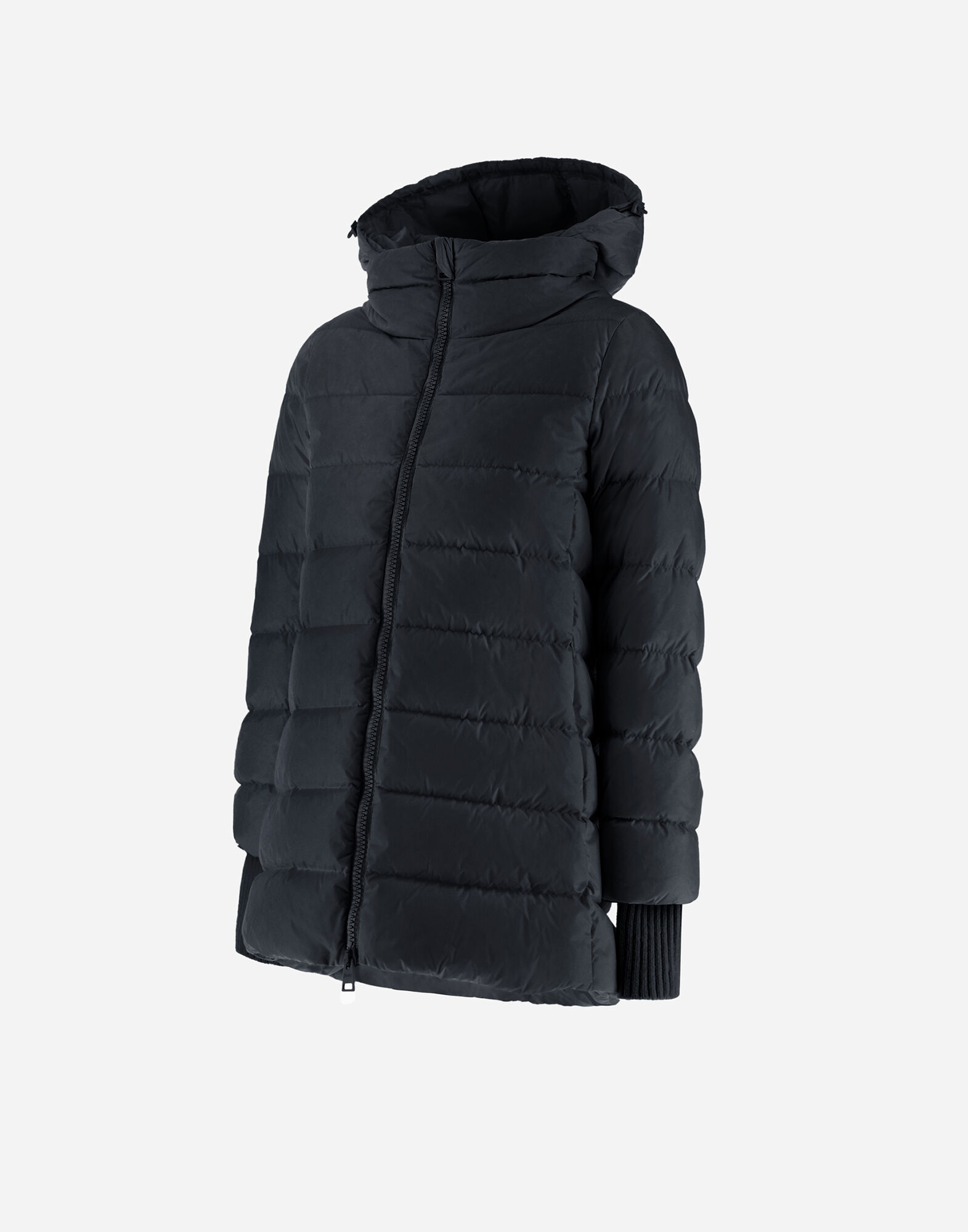 A-SHAPE JACKET IN NYLON CHAMONIX in Black for Women | Herno®