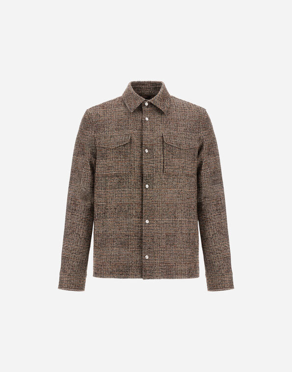 Herno ALPACA AND WOOL SHACKET WITH CHECK PATTERN  OS000004U335548070