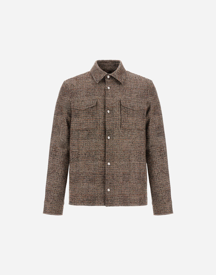 Herno ALPACA AND WOOL SHACKET WITH CHECK PATTERN  OS000004U335548070