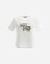 FINE TWINED COTTON T-SHIRT WITH "H" FLOWER PRINT Herno 