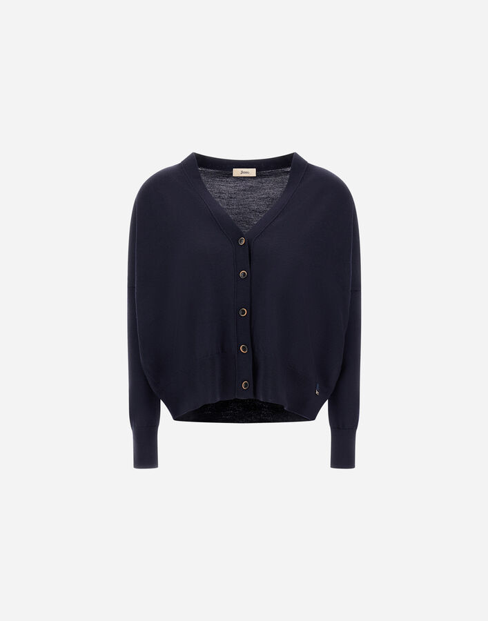 Herno CARDIGAN IN BASIC MERINO WOOL  MC000184D701659290
