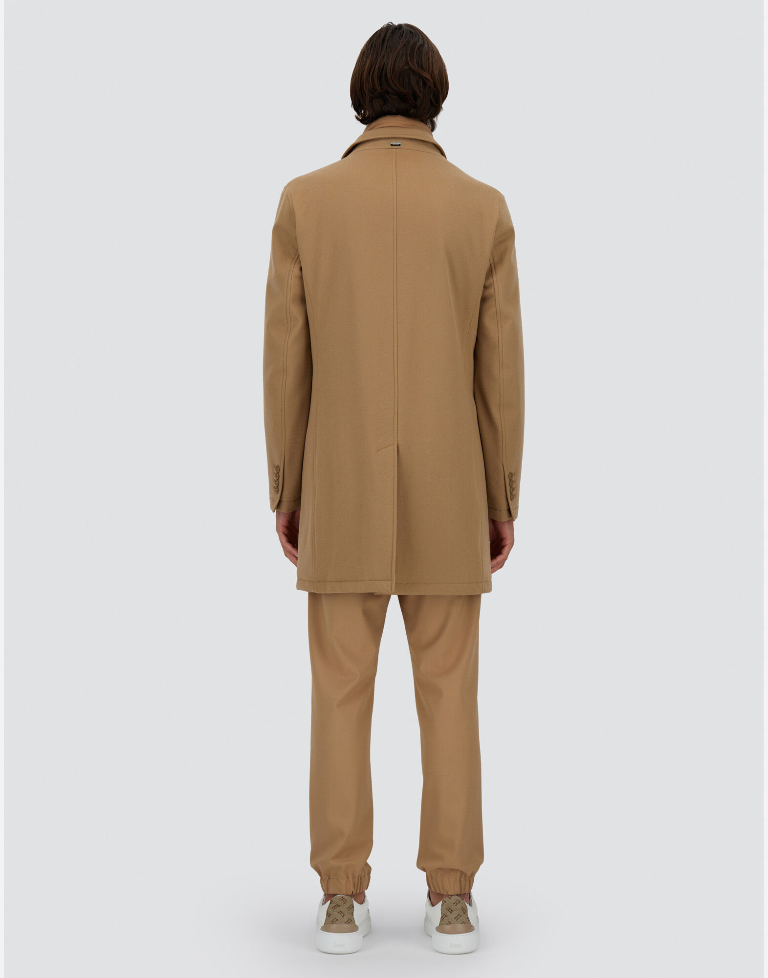 WOOL BEAVER COAT in Camel for Men | Herno®