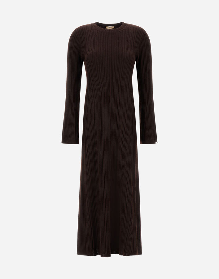 Herno DRESS IN RIBBED CARDED WOOL  MAB00006D703178990