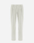 Herno TROUSERS IN LINEN VELVET  PT000053U126511100