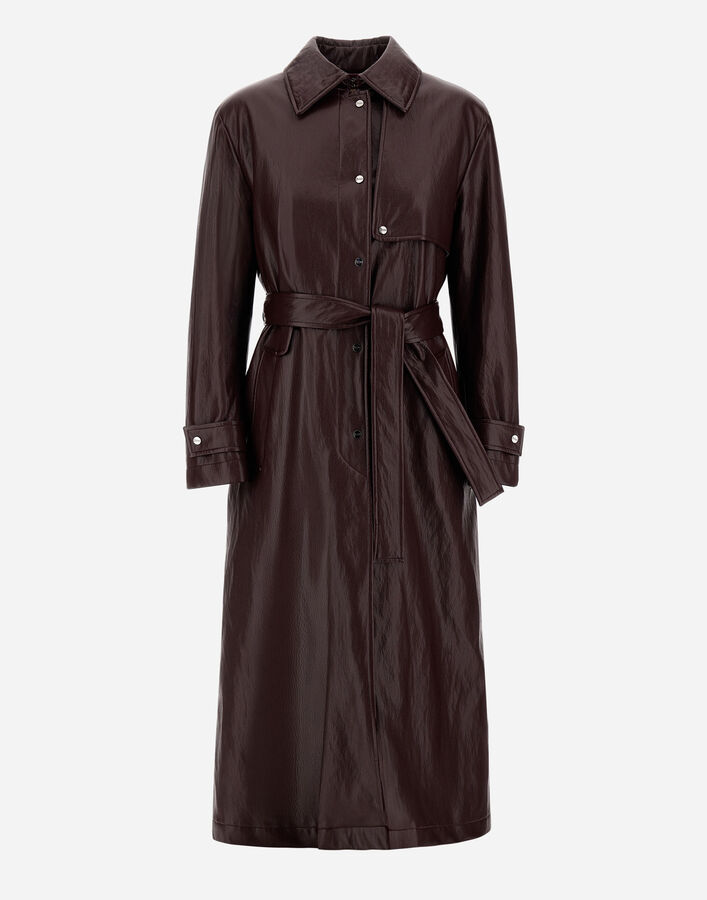 Herno LEATHER-EFFECT TRENCH COAT  IM000209D129286715
