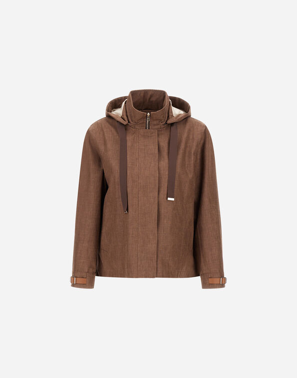 Herno A-SHAPE JACKET IN 3 LAYERS LINEN  GC000559D171502240