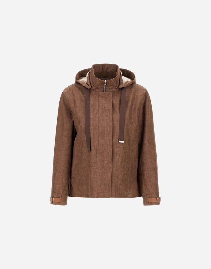 Herno A-SHAPE JACKET IN 3 LAYERS LINEN  GC000559D171502240