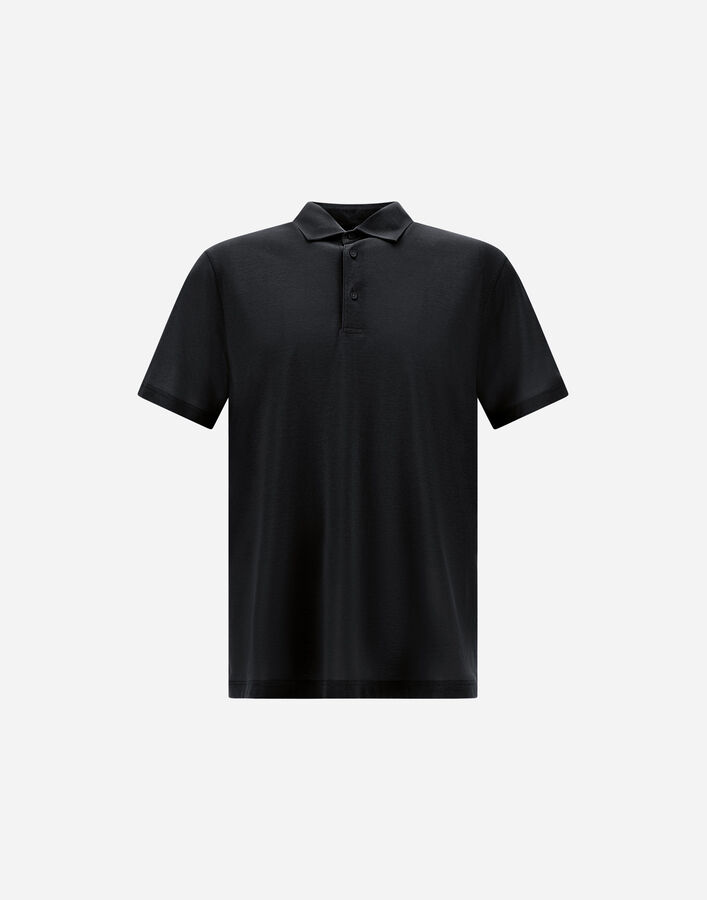 Herno JERSEY CREPE POLO SHIRT  JPL00115U520059300