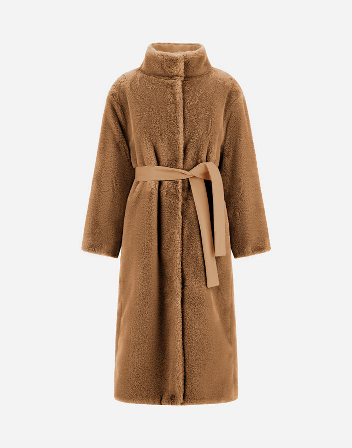 Herno REVERSIBLE COAT IN SOFT ALTERNATIVE FUR AND PURE CASHMERE  CA0005DNW124222157