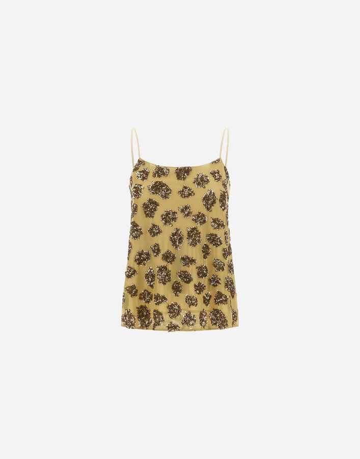 Herno SEQUIN MESH TOP  BL000061D129767745