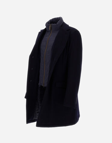 WOOL BEAVER COAT in Navy Blue for Men | Herno®