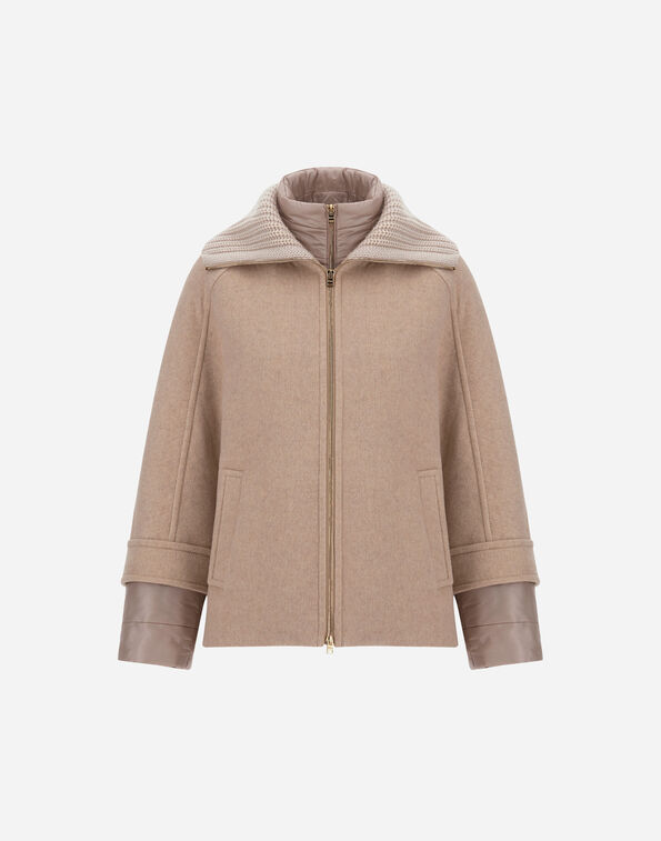 Herno CAPE IN DOUBLE-LAYERED CASHMERE, WOOL AND SILK AND NYLON ULTRALIGHT  GC000605D381361985