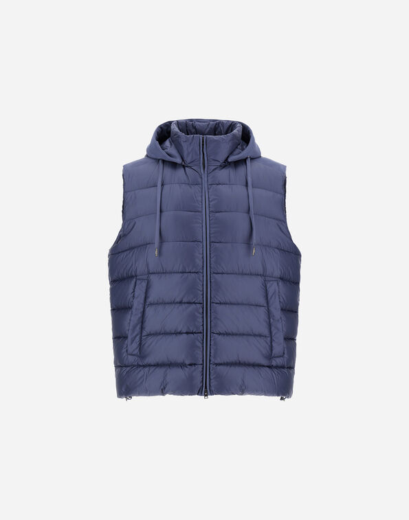 Herno RESORT VEST IN ULTRALIGHT NYLON AND SUEDE-EFFECT MICROFIBRE  PI00117UR12020Z9122